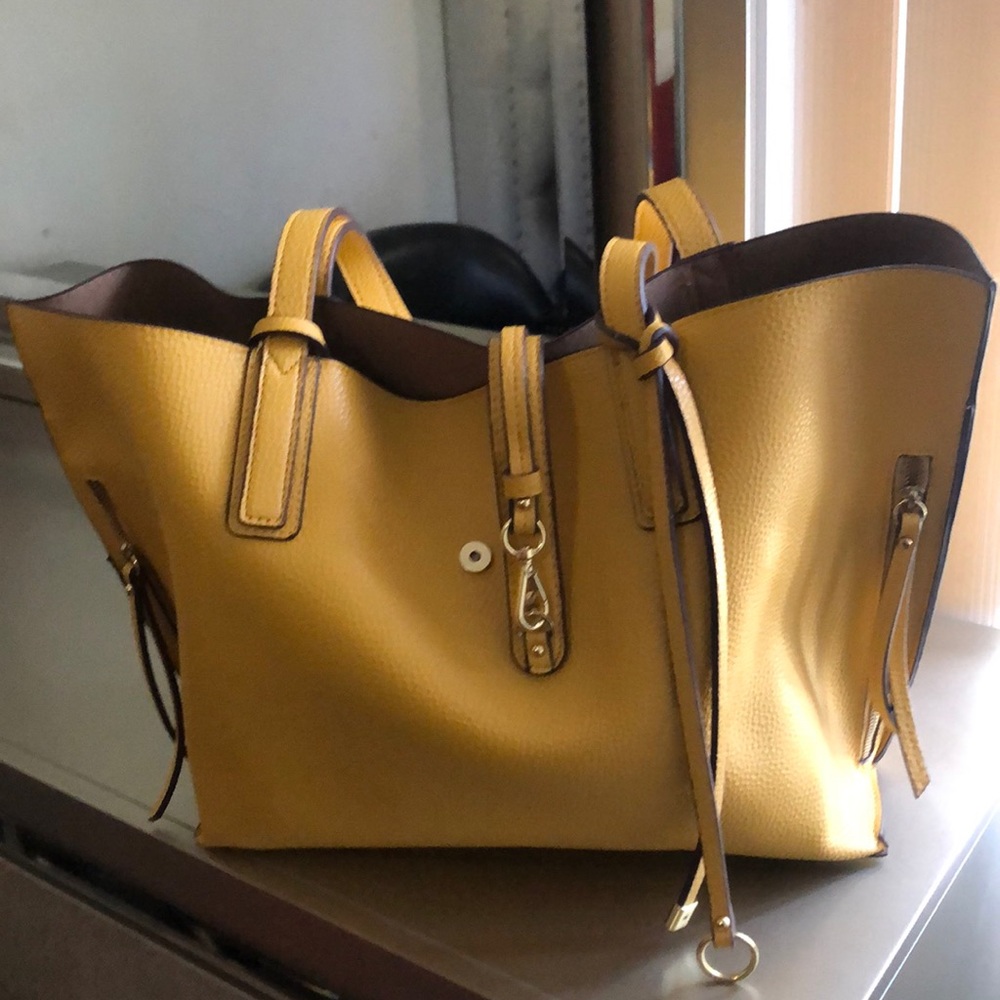 Yellow Tote Hand Bag